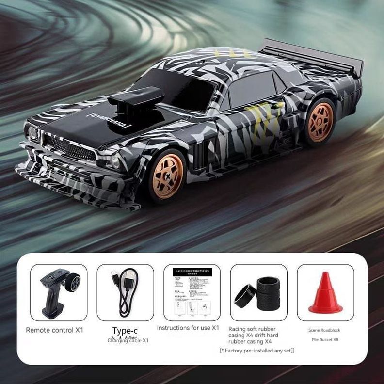 Auto Mini Drift Ford Mustang 15kmh tamaño 1:43-1
