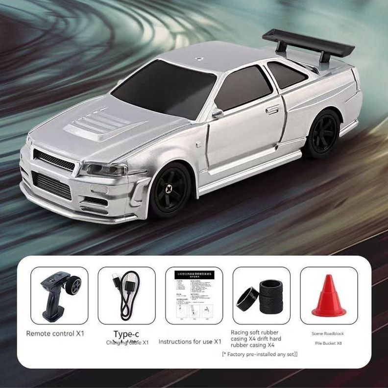 Auto Mini Drift Nissan Skyline 15kmh tamaño 1:43-1