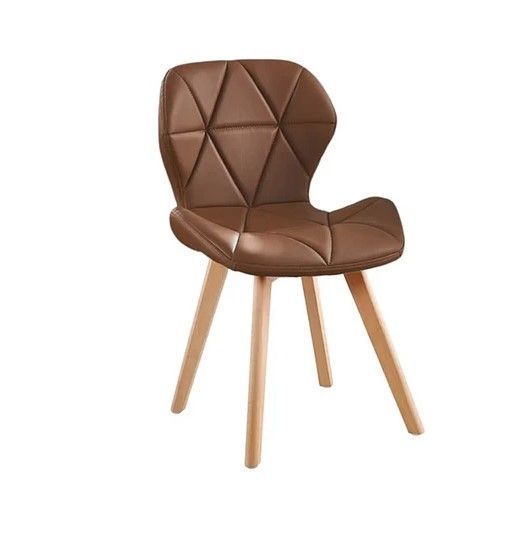 SILLA ACOLCHADA RADAR WOOD AVIADOR MARIPOSA PATAS MADERA ASIENTO ECOCUERO-0