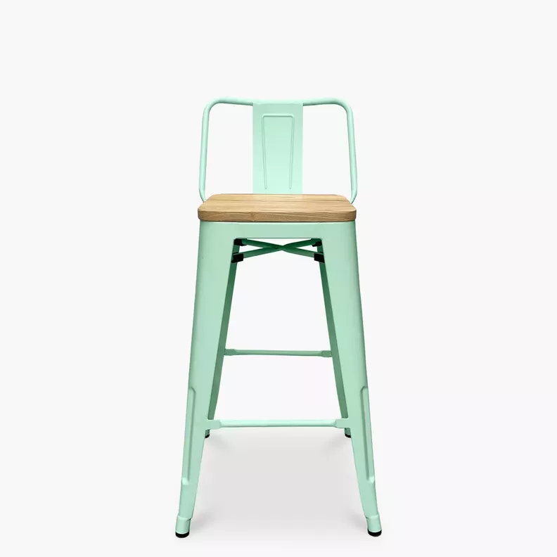 TABURETE O PISO TOLIX CON ASIENTO DE MADERA 66CM-3