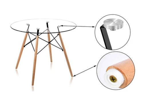 MESA EAMES 100CM VIDRIO-5