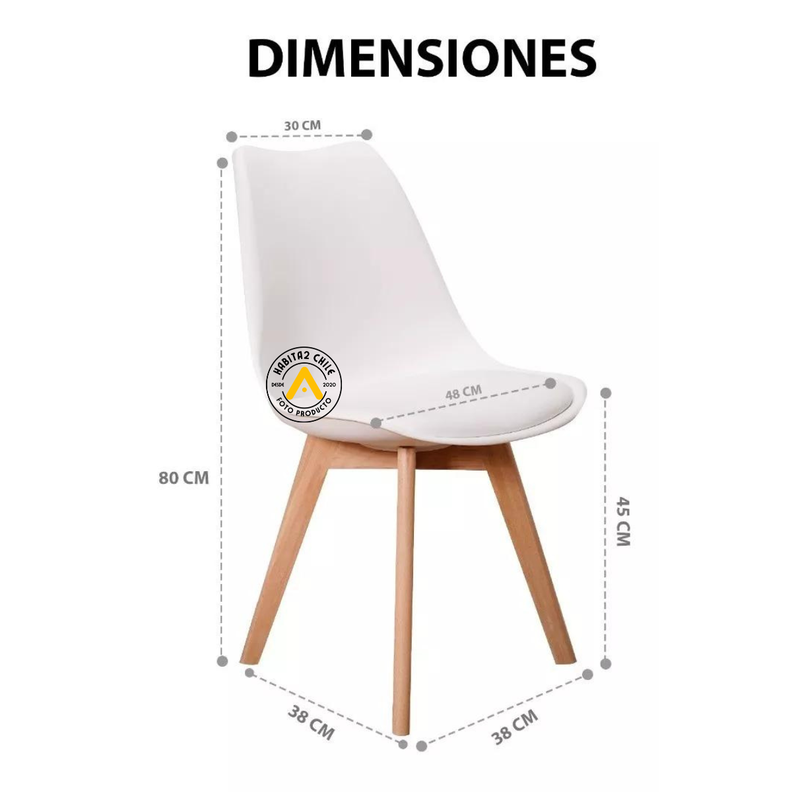 Comedor Cross Redondo de vidrio 100cm - 4P-1