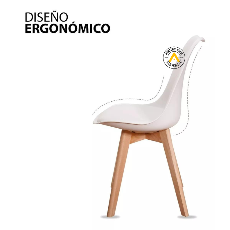 Comedor Cross Redondo de vidrio 100cm - 4P-2