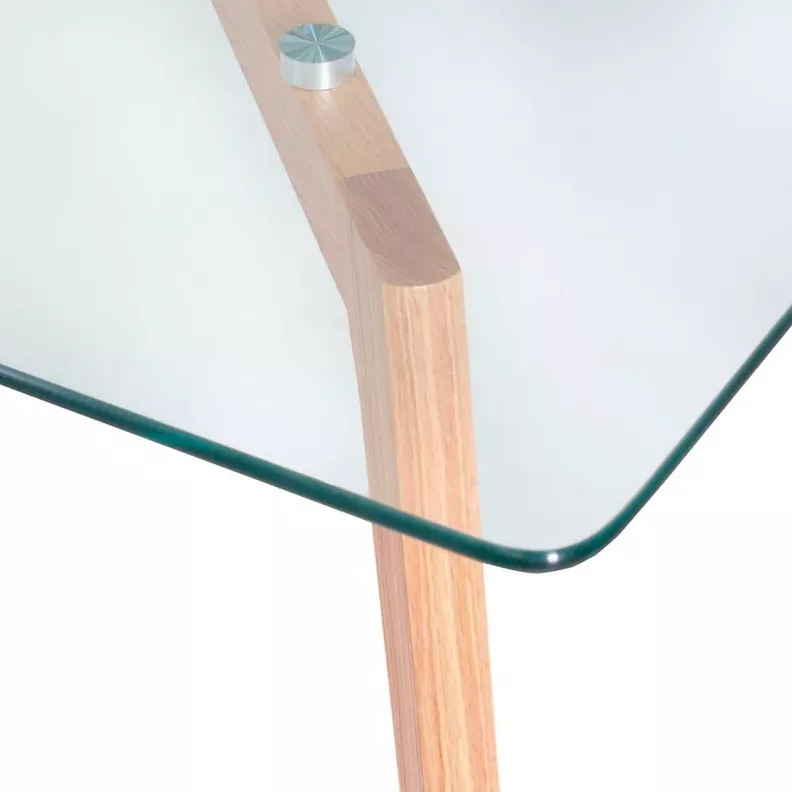 MESA DE COMEDOR BARCELONA 160CM CON PATAS DE MADERA-1