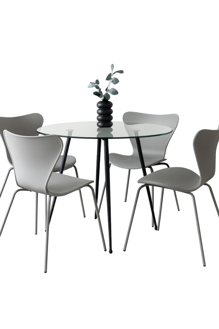 COMEDOR 80 CM JLOVE PP BLACK - 4 PUESTOS