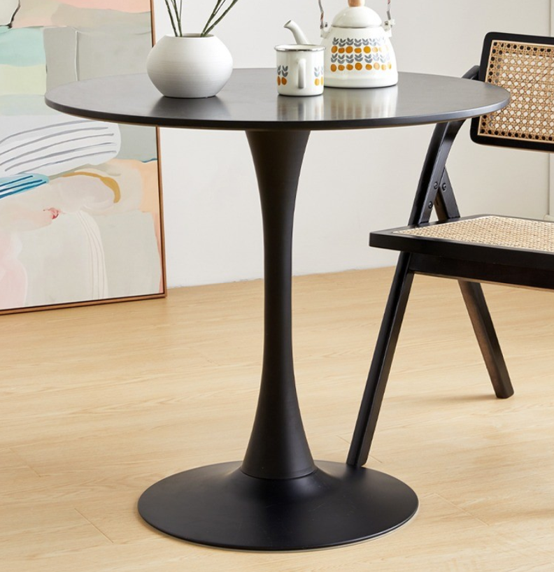MESA REDONDA MODERNA TULIP 80CM CON BASE METALICA-3