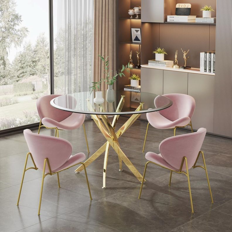MESA DUBAI GOLD 100CM-1