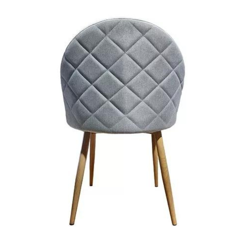 SILLA PARA COMEDOR NORDIC PATAS SIMIL MADERA CON ASIENTO TAPIZADO EN LINO Y DISEÑO DIAMANTE-1
