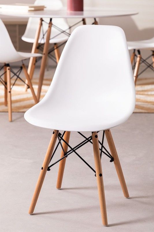 Silla de comedor Eames - 4 unidades-1