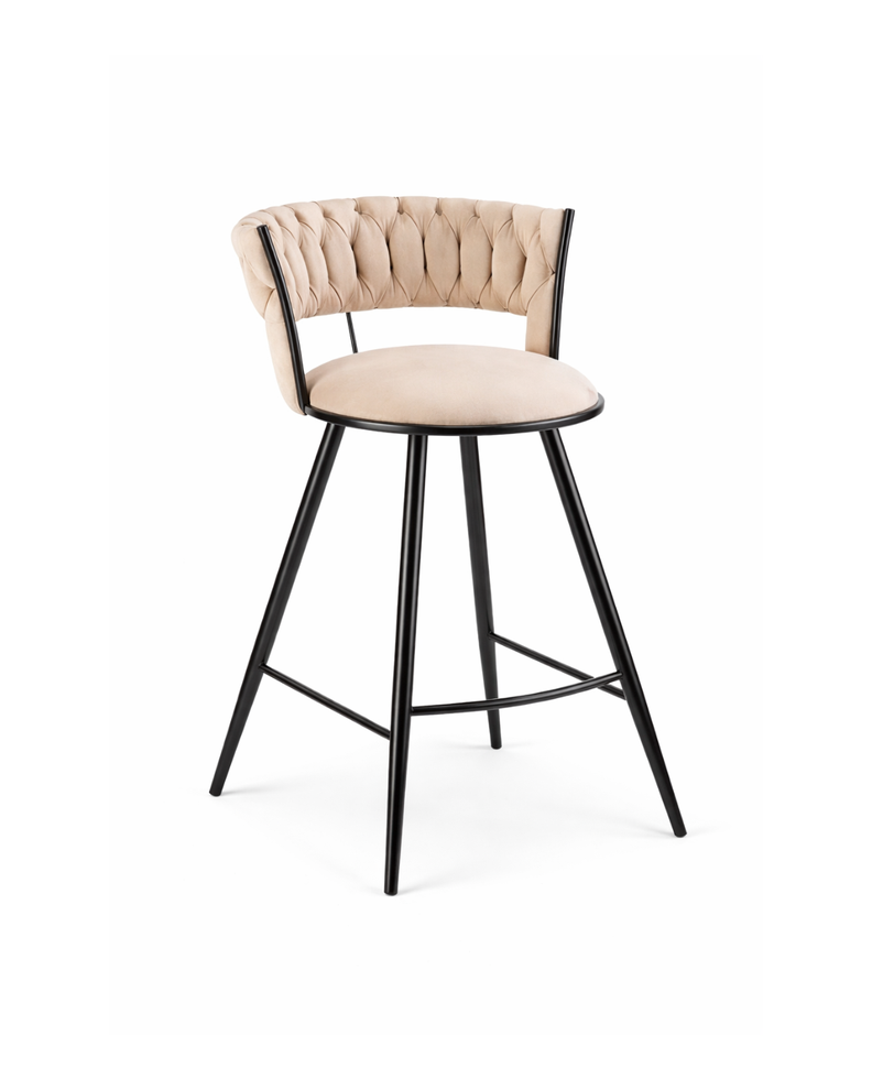 Silla de bar Gales Black 66 Cm Beige