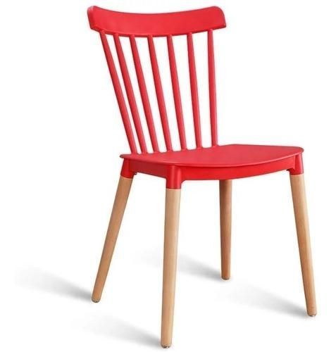 PACK 4 SILLAS WINDSOR DE POLIPROPILENO PARA COMEDOR CON PATAS DE MADERA-2
