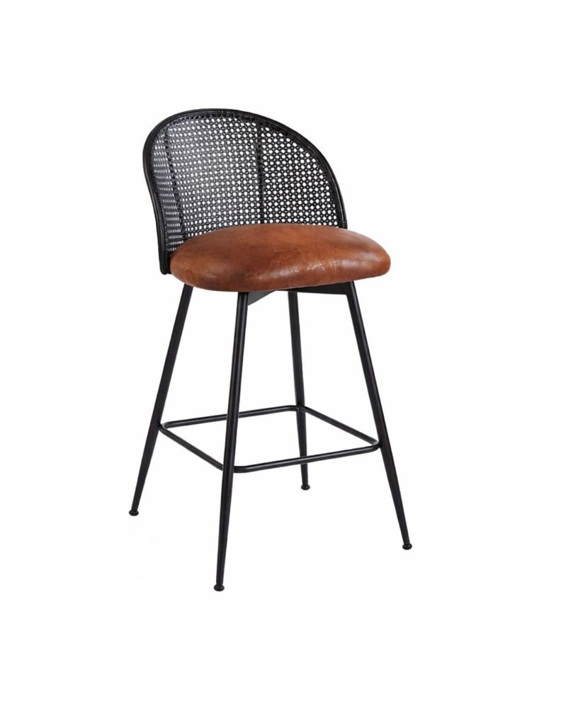 Silla de Bar Giratoria de Ratan Marsella