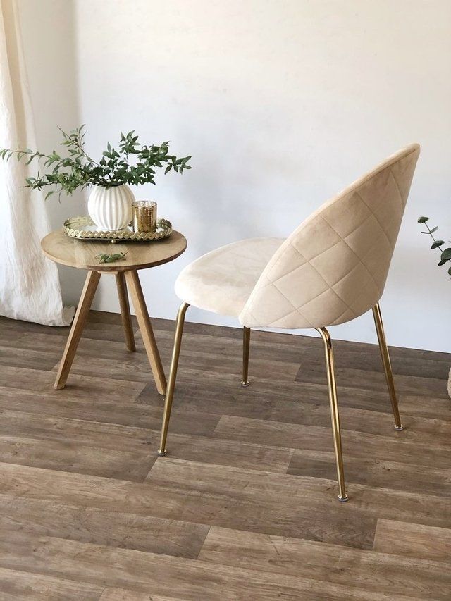 SILLA O SITIAL GOLD II PARA COMEDOR ACOLCHADA CON PATAS DORADAS Y UN ELEGANTE DISEÑO DE DIAMANTE-1