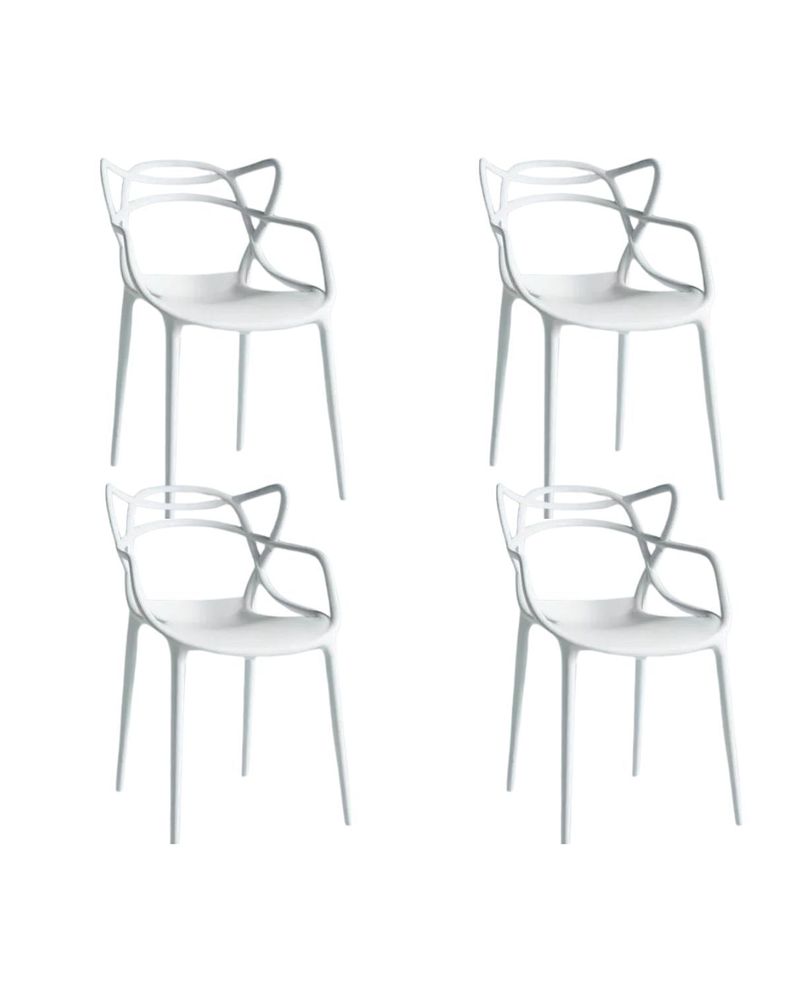 Pack 4 Sillas Master para interior o exterior