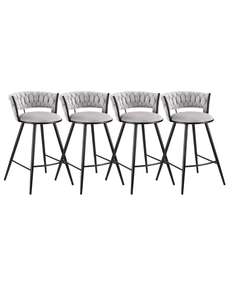Pack 4 Silla de Bar Gales Black 66 cm