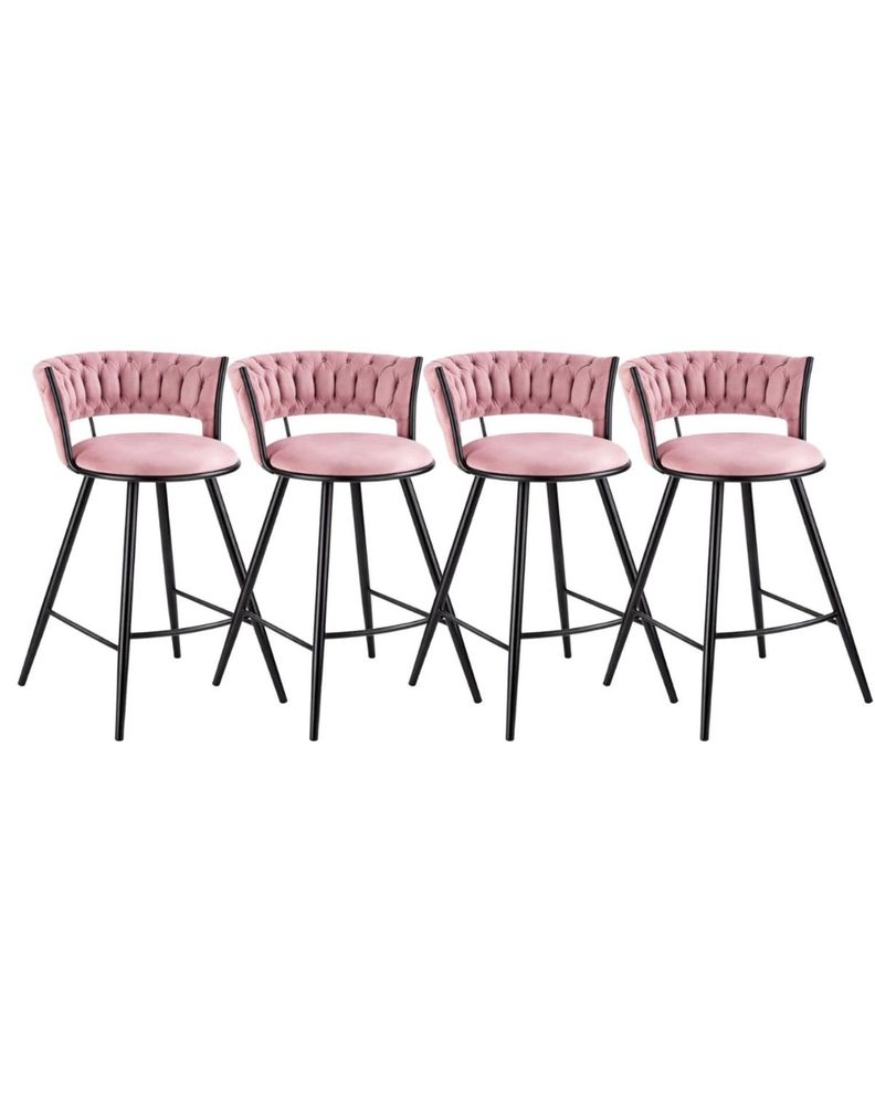 Pack 4 Silla de Bar Gales Black 66 cm