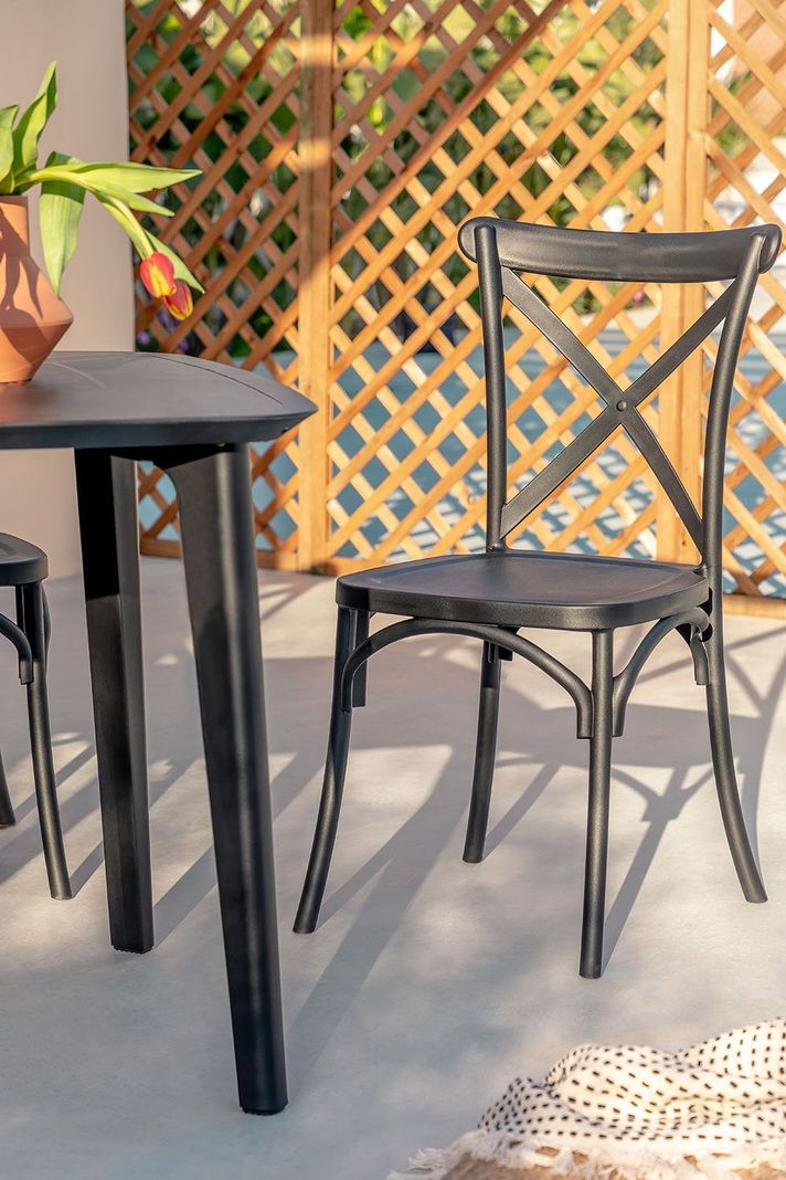 Pack 4 sillas para comedor o terraza de Polipropileno-2