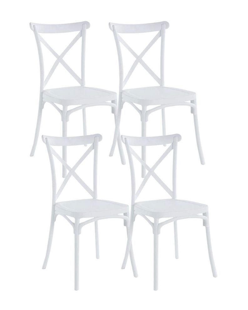 PACK 4 SILLAS PARA COMEDOR SENA O TERRAZA DE POLIPROPILENO