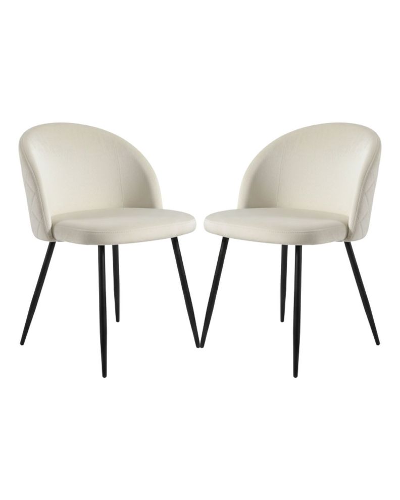 PACK 2 SILLAS NORDIC FELPA BLACK