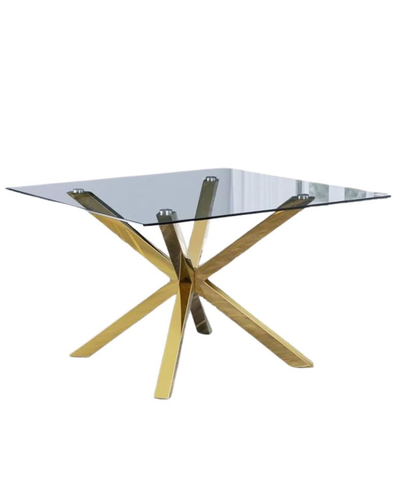 MESA MADRID DE COMEDOR GOLD CUADRADA 100X100-0