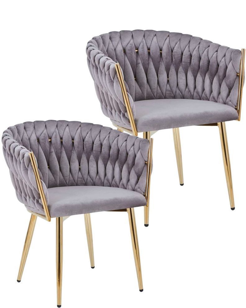 PACK 2 SILLAS SITIALES QUEEN ELEGANTES TERCIOPELO