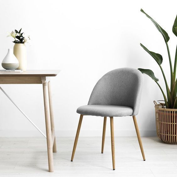 PACK 4 SILLAS PARA COMEDOR NORDIC PATAS SIMIL MADERA CON ASIENTO TAPIZADO EN LINO Y DISEÑO DIAMANTE-3
