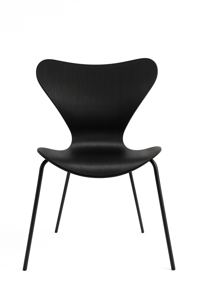SILLA JLOVE POLIPROPILENO BASE METALICA NEGRA  Negro