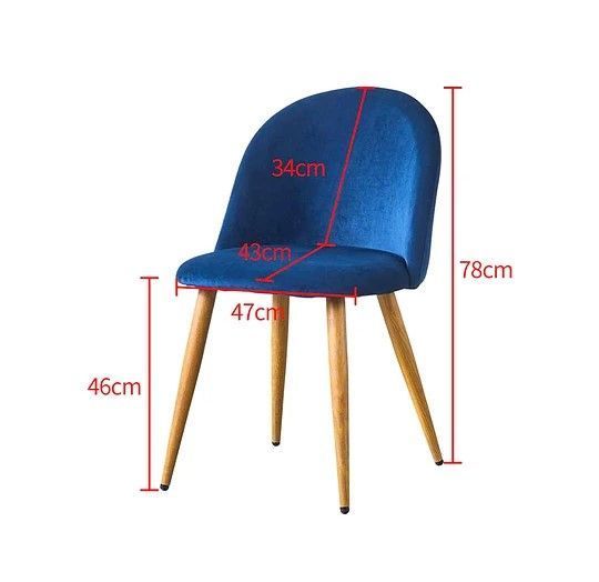 Silla de Comedor Nordic Felpa-1