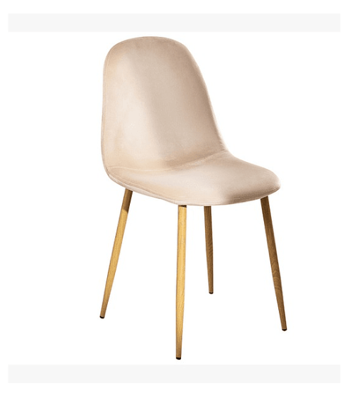 SILLA PARA COMEDOR TERCIOPELO METAL TRENDY TOP Beige