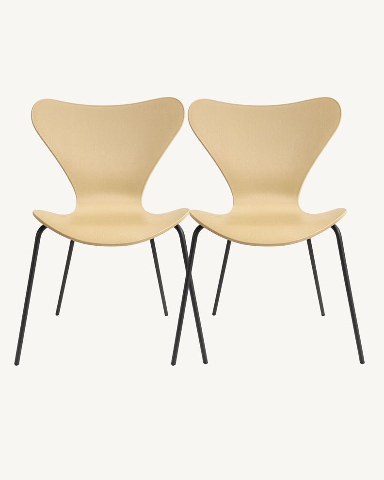 PACK 2 SILLAS JLOVE PP BASE NEGRA Beige