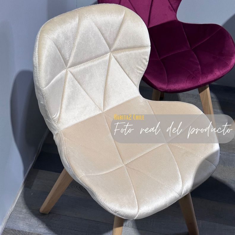 Pack 4 sillas Velvet para comedor o living-1