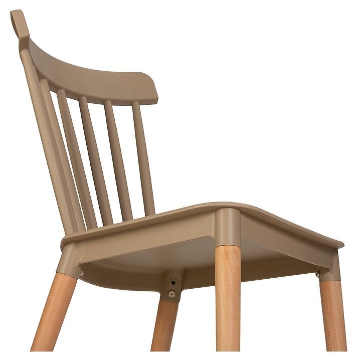 PACK 2 SILLAS WINDSOR DE POLIPROPILENO PARA COMEDOR CON PATAS DE MADERA-1