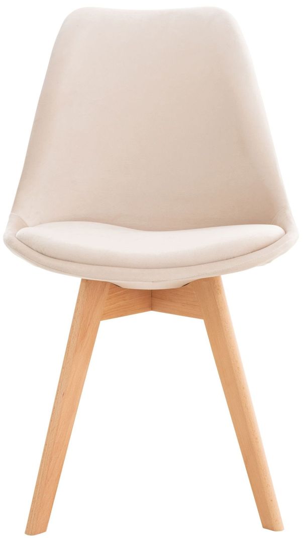 SILLA PARA COMEDOR TULIP ASIENTO ACOLCHADO TAPIZADO EN LINO