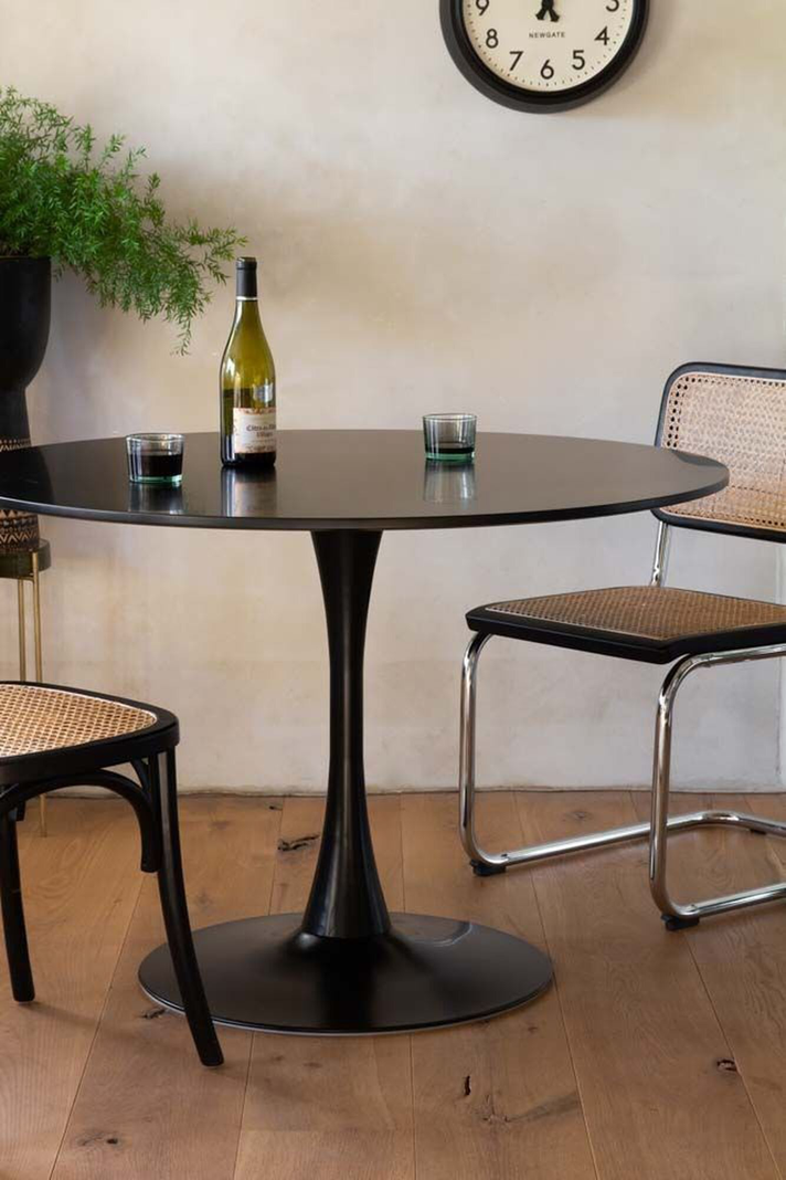 MESA REDONDA MODERNA TULIP 100CM CON BASE METALICA-2