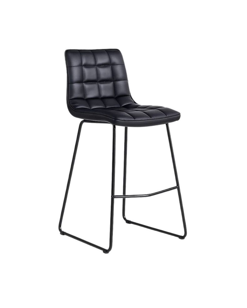PISO TABURETE CUERO 64 CM BLACKY SILLA DE BAR CUERO SINTETICO