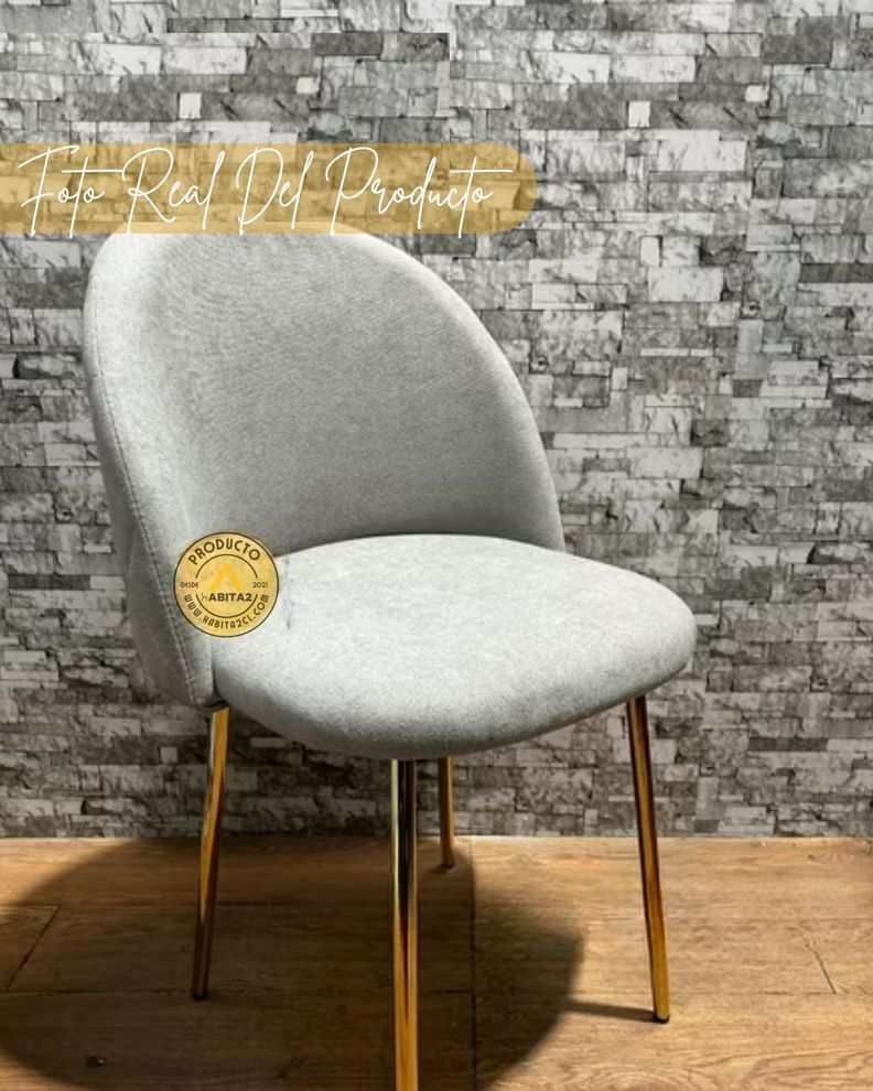 PACK 2 SILLAS PARA COMEDOR NORDIC CON ELEGANTES PATAS DORADAS Y DISEÑO DIAMANTE-2