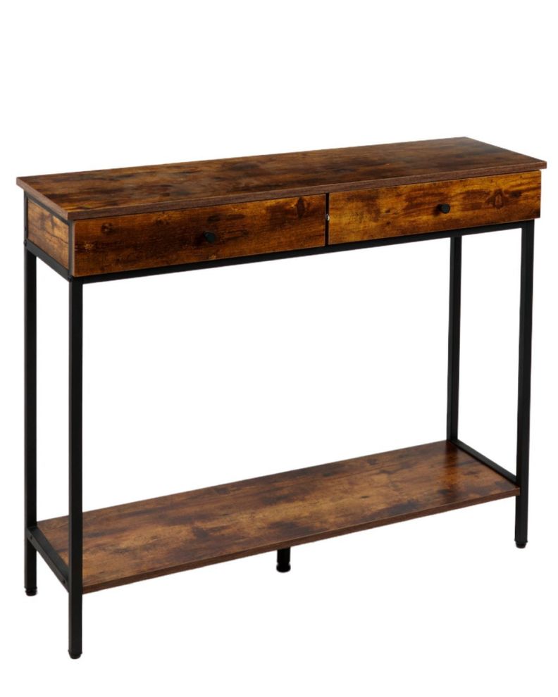 ARRIMO CON DOS CAJONES JERRY FUNCIONAL VINTAGE PARA LIVING