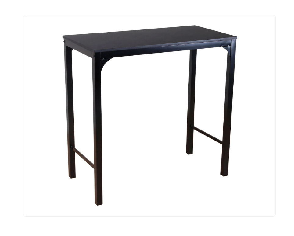 MESA DE BAR BLACK CON CUBIERTA DE MDF