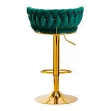 TABURETE ELEGANTE QUEEN BASE DORADA-1