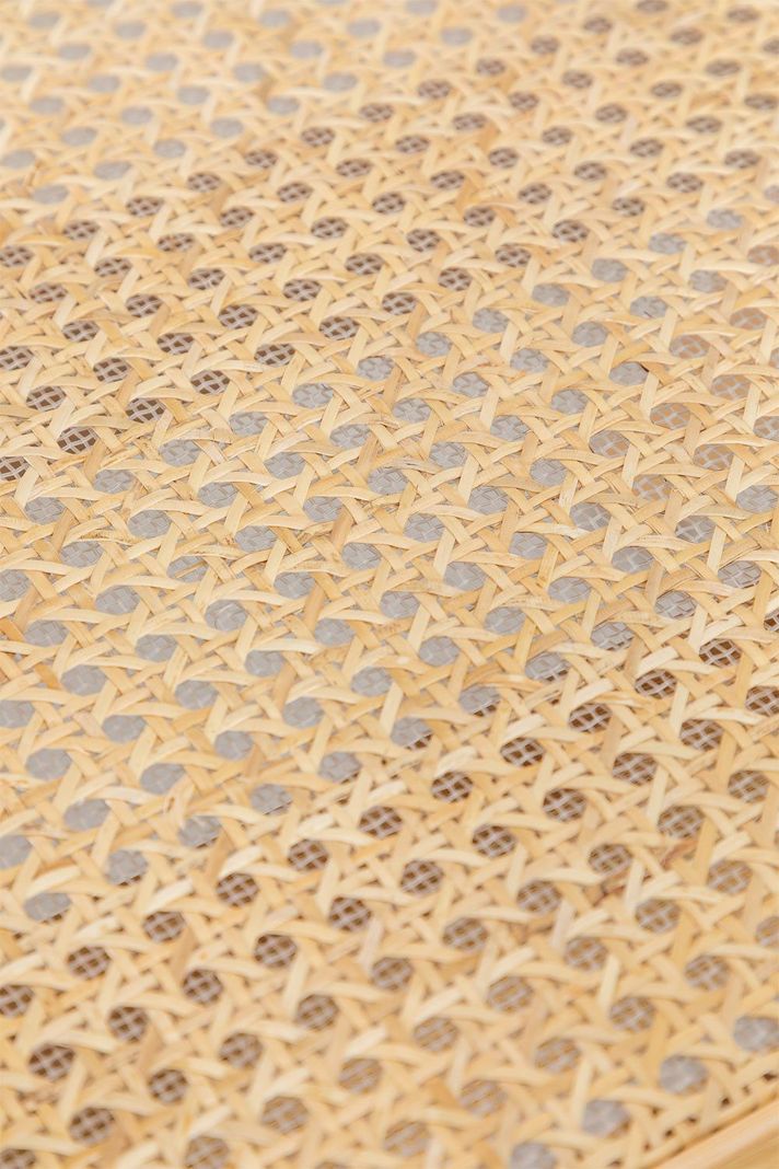 Silla Chandigarh de Madera y Ratan -3