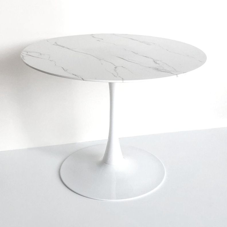 MESA TULIP REDONDA SIMIL MARMOL 100 CM