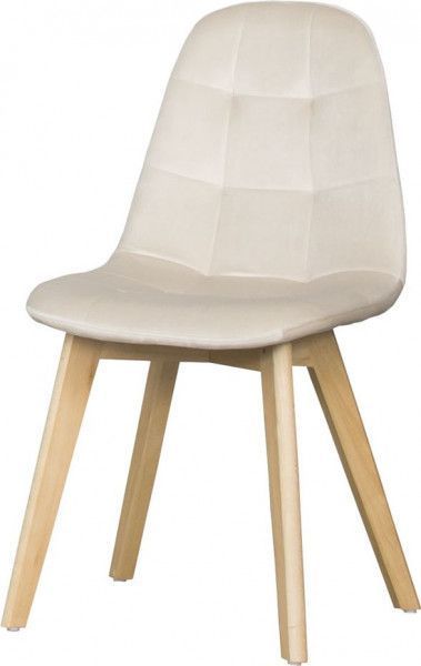 SILLA PARA COMEDOR CAPITONE FELPA BASE MADERA RESISTENTE