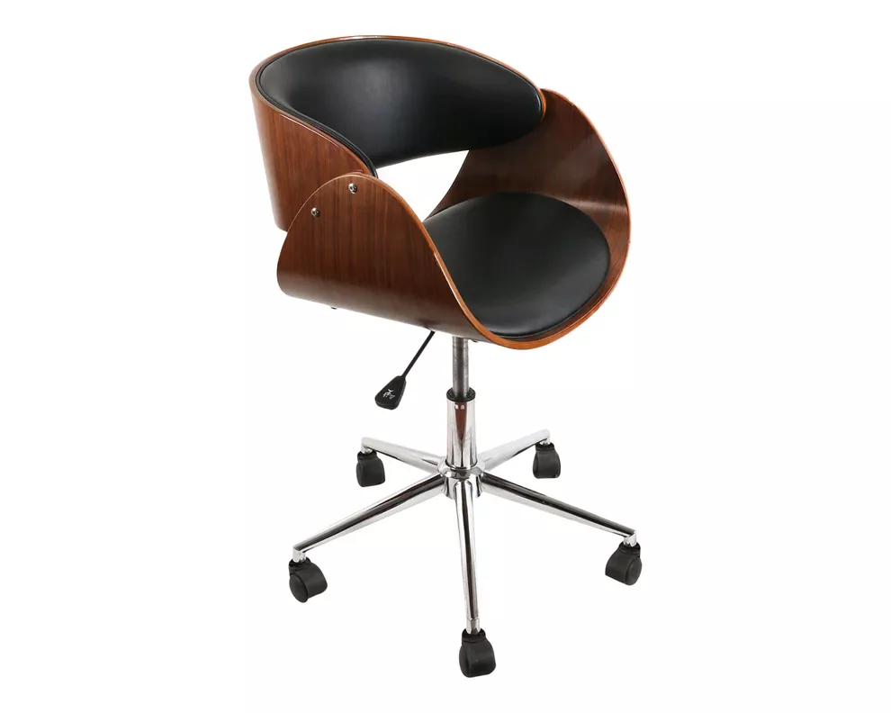 SILLA DE MADERA PARA ESCRITORIO MADISON CON ASIENTO ECOCUERO-0