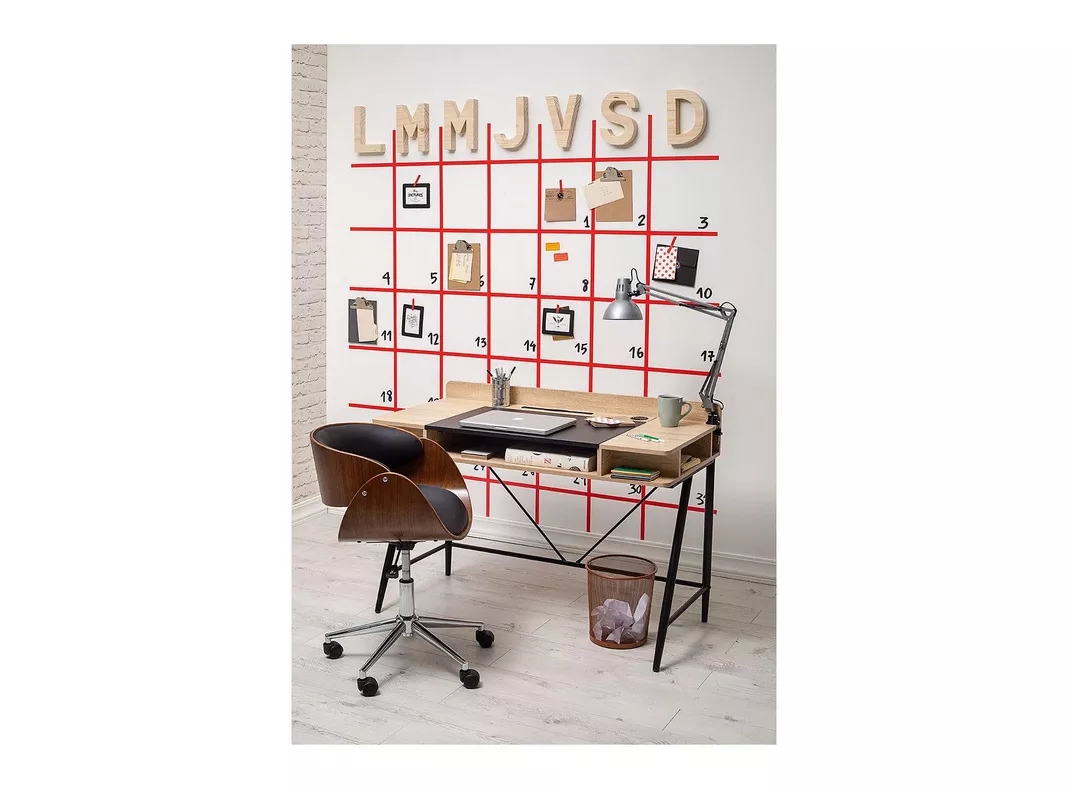 SILLA DE MADERA PARA ESCRITORIO MADISON CON ASIENTO ECOCUERO-4