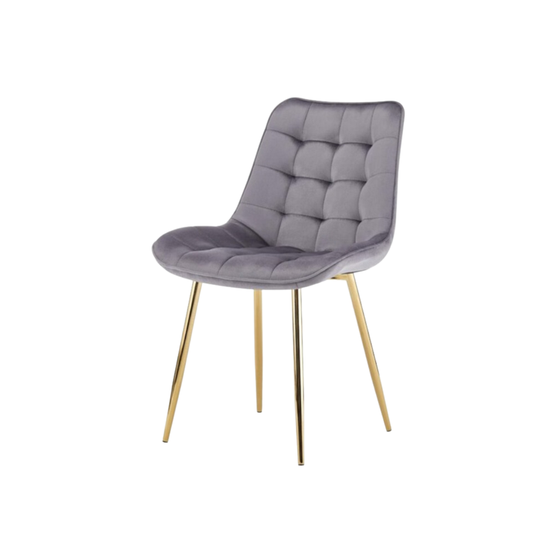 SILLA DE COMEDOR DISENO CAPITONE DE FELPA ROMA