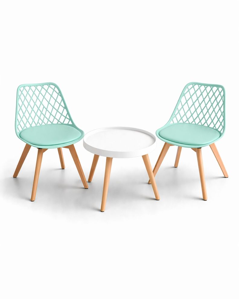 Set de Mesa y 2 Sillas Magic Tulip Mesh