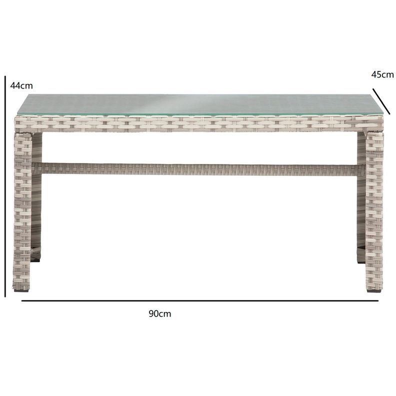 Set de 3 piezas para terraza grey-5