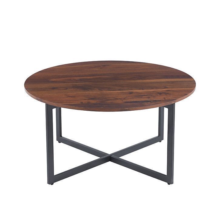 Mesa de Centro 80cm Redonda OAK café-0