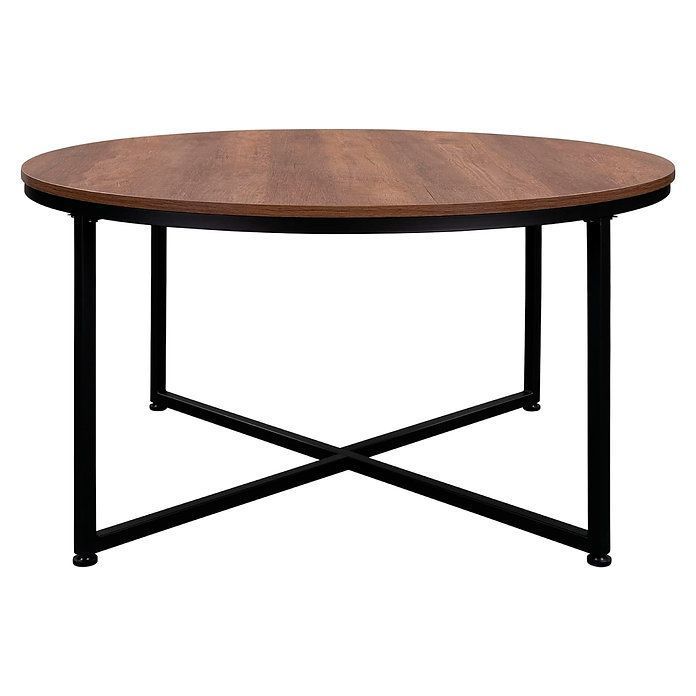 Mesa de Centro 80cm Redonda OAK café-1