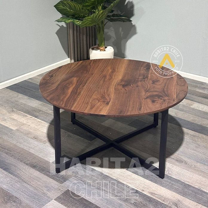 Mesa de Centro 80cm Redonda OAK café-2